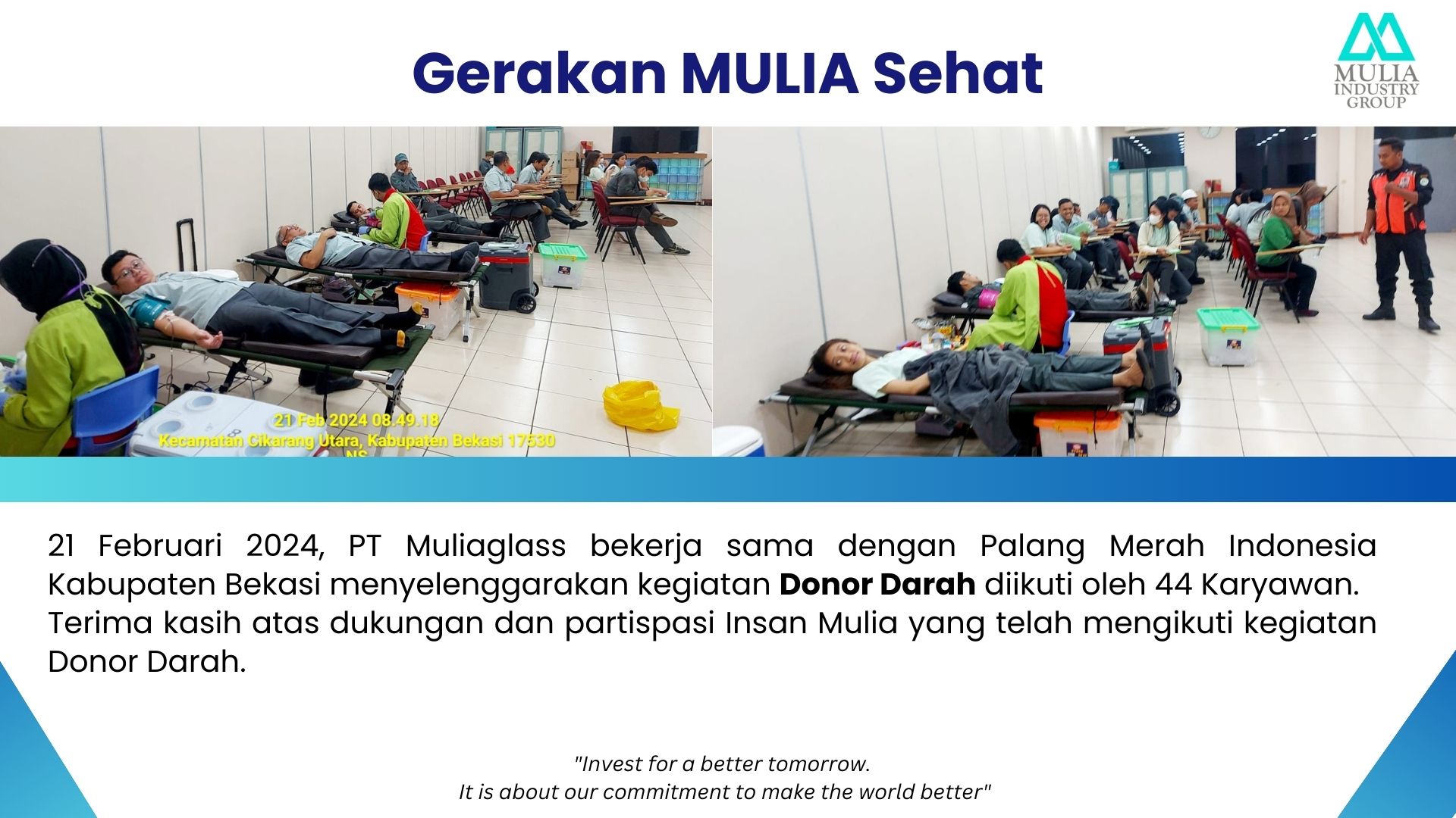 Gerakan MULIA Sehat: Donor Darah